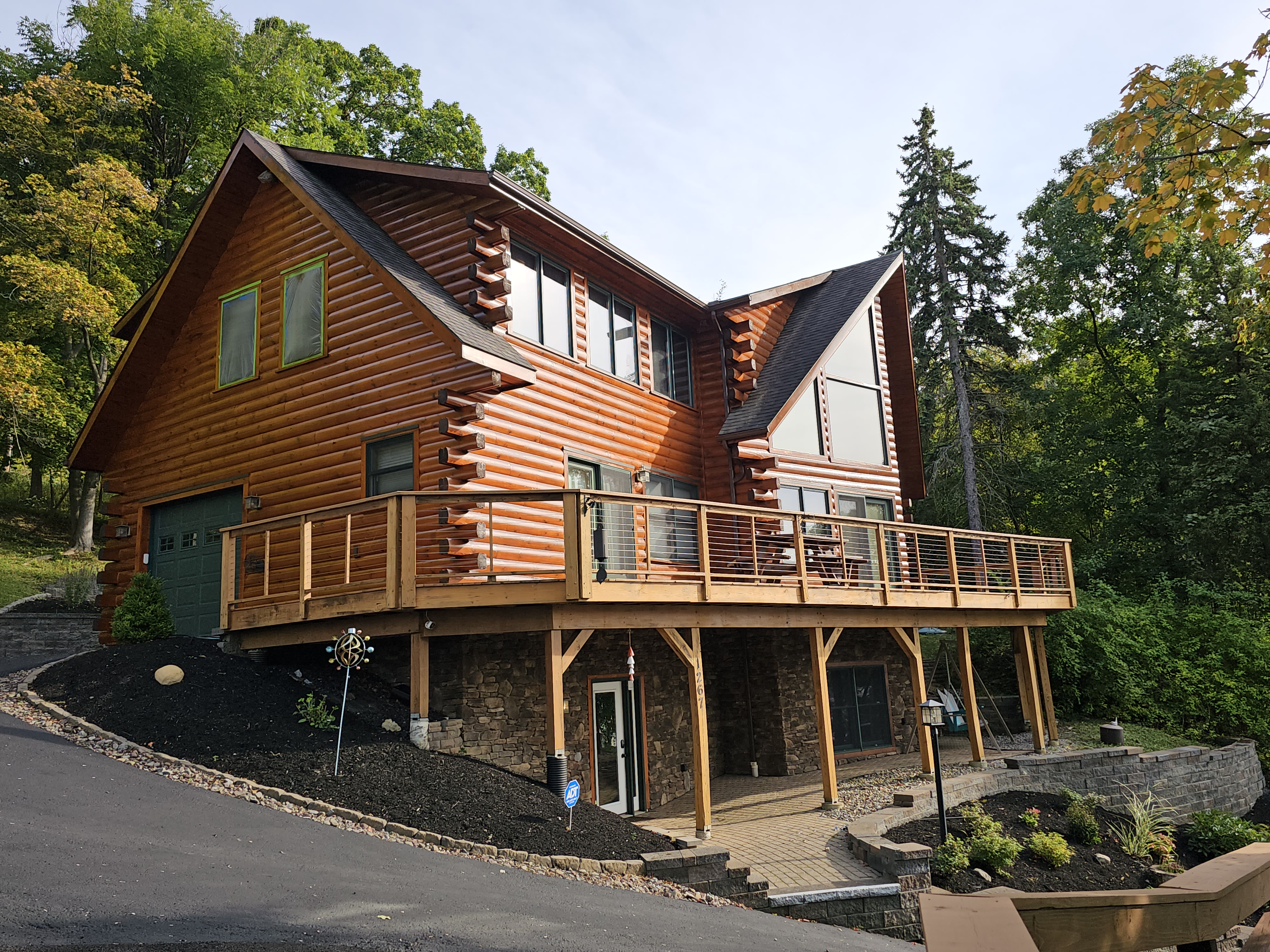 Log home restoration work by ProCabinCare